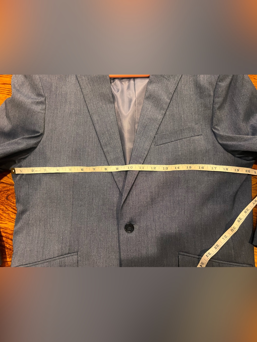 Savile Row Tailored Slate Blue Two-Piece Suit Custom Sizing Two Button - Picture 10 of 16